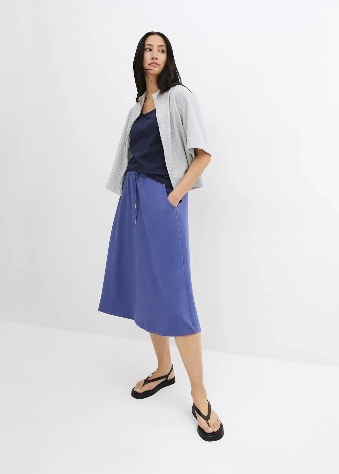 bonprix Lot de 5 débardeurs longs 100% coton|Femme Tricots De Peau|Basiques