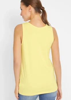 bonprix Lot de 5 débardeurs longs 100% coton|Femme Tricots De Peau|Basiques