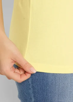 bonprix Lot de 5 débardeurs longs 100% coton|Femme Tricots De Peau|Basiques