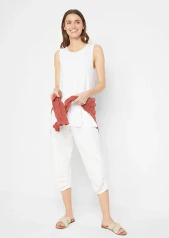 bonprix Lot de 2 débardeurs longs en viscose douce|Femme Basiques|T-Shirts & Tops