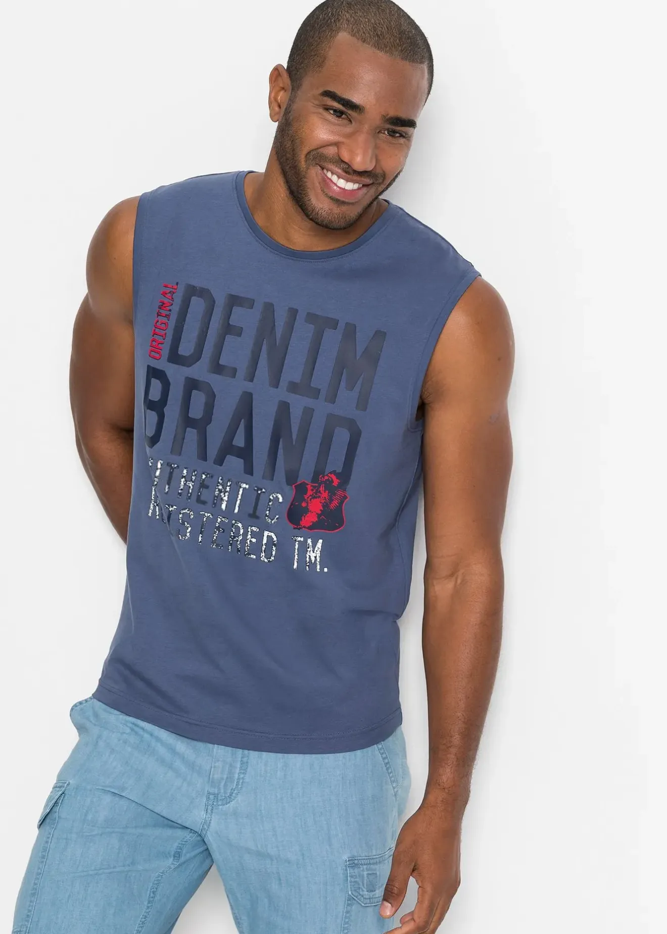 bonprix Lot de 2 débardeurs marcel 100% coton|Homme Mode Plage|T-Shirts & Polos