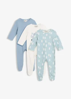 bonprix Lot de 3 dors-bien 100% coton|Enfant Vêtements Enfant|Bodies & Grenouillères