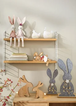 bonprix Accessoires Déco|Salon·Décoration|Lot de 2 figurines déco lapins