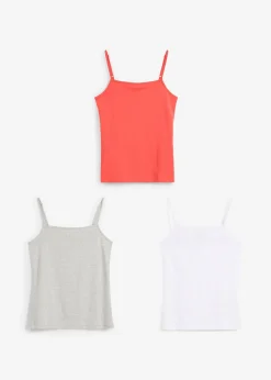 Enfant bonprix Vêtements Enfant|Filles 9-16 Ans·Lot De 2 Articles Et Plus|Lot de 3 hauts à bretelles fines