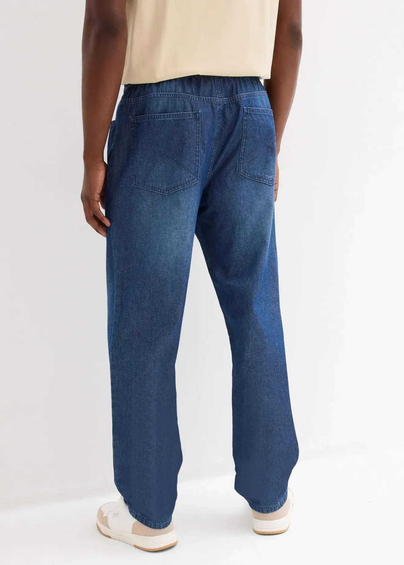 Homme bonprix Jeans|Lot de 2 jeans classiques d’été à taille élastiquée