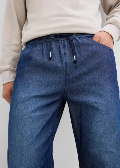 bonprix Lot de 2 jeans classiques d’été à taille élastiquée|Homme Jeans
