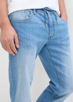 bonprix Lot de 2 jeans droits extensibles regular à taille élastiquée|Homme Jeans