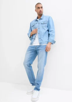 bonprix Lot de 2 jeans droits extensibles regular à taille élastiquée|Homme Jeans