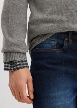 bonprix Lot de 2 jeans extensibles Regular légers, droits|Homme Jeans