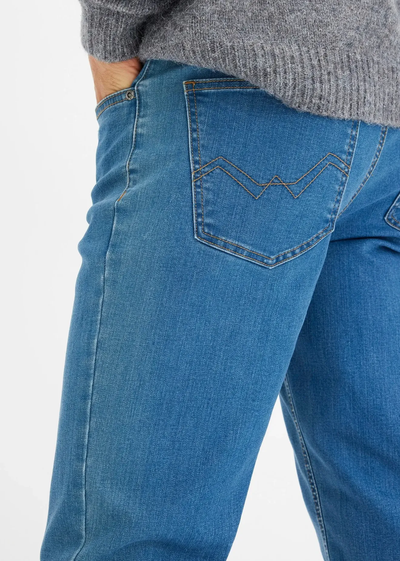 Homme bonprix Jeans|Lot de 2 jeans extensibles Regular, coupe droite