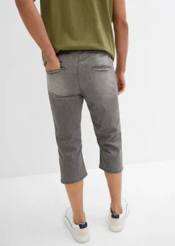 bonprix Lot de 2 jeans jogger 3/4 en denim léger, coupe droite regular|Homme Jeans