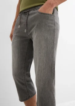 bonprix Lot de 2 jeans jogger 3/4 en denim léger, coupe droite regular|Homme Jeans