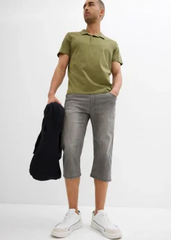 bonprix Lot de 2 jeans jogger 3/4 en denim léger, coupe droite regular|Homme Jeans