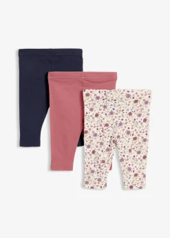 bonprix Lot de 3 leggings 100% coton|Enfant Vêtements Enfant|Lot De 2 Articles Et Plus