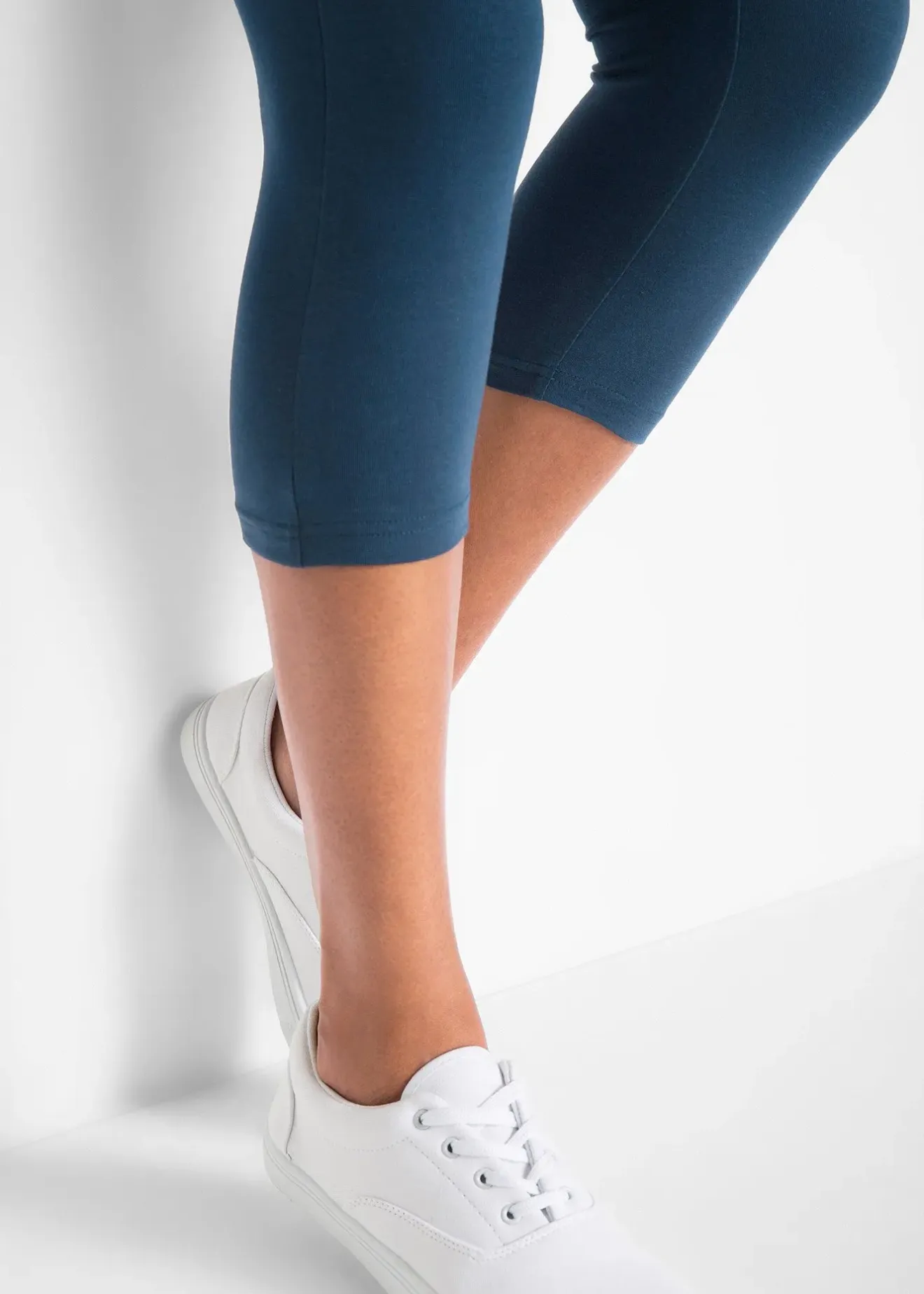 bonprix Lot de 2 leggings corsaire étroits|Femme Basiques|Pantalons