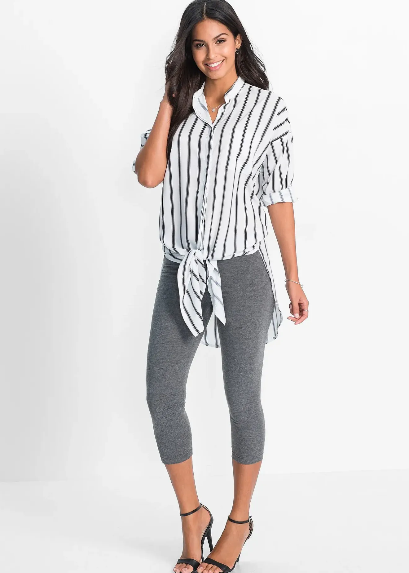 Femme bonprix Basiques|Pantalons|Lot de 2 leggings corsaires