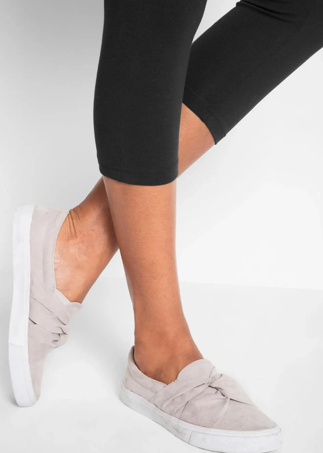 bonprix Lot de 2 leggings corsaire étroits|Femme Basiques|Pantalons