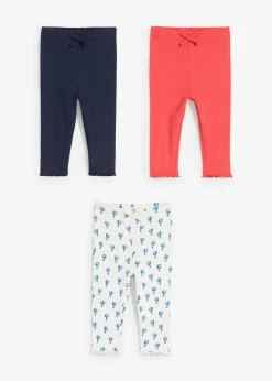 Enfant bonprix Vêtements Enfant|Lot De 2 Articles Et Plus|Lot de 3 leggings côtelés avec coton