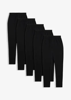 Enfant bonprix Vêtements Enfant|Filles 9-16 Ans·Lot De 2 Articles Et Plus|Lot de 5 leggings en coton extensible