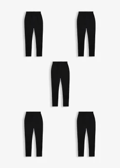 Enfant bonprix Vêtements Enfant|Filles 9-16 Ans·Lot De 2 Articles Et Plus|Lot de 5 leggings en coton extensible