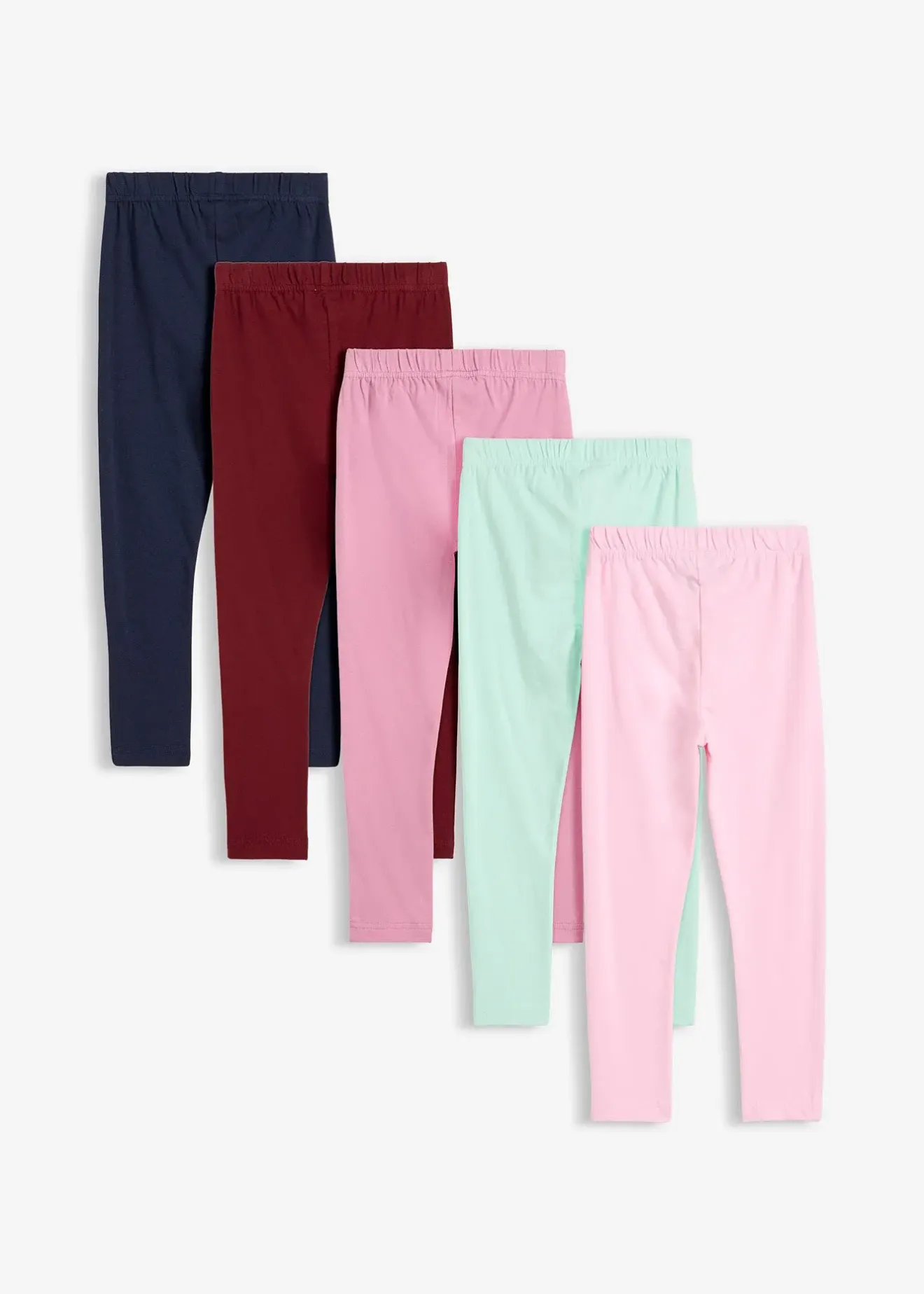 bonprix Lot de 5 leggings en coton extensible|Enfant Vêtements Enfant|Filles 2-8 Ans·Lot De 2 Articles Et Plus