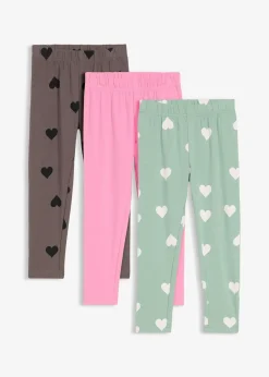 bonprix Lot de 3 leggings en coton extensible|Enfant Vêtements Enfant|Filles 2-8 Ans·Lot De 2 Articles Et Plus