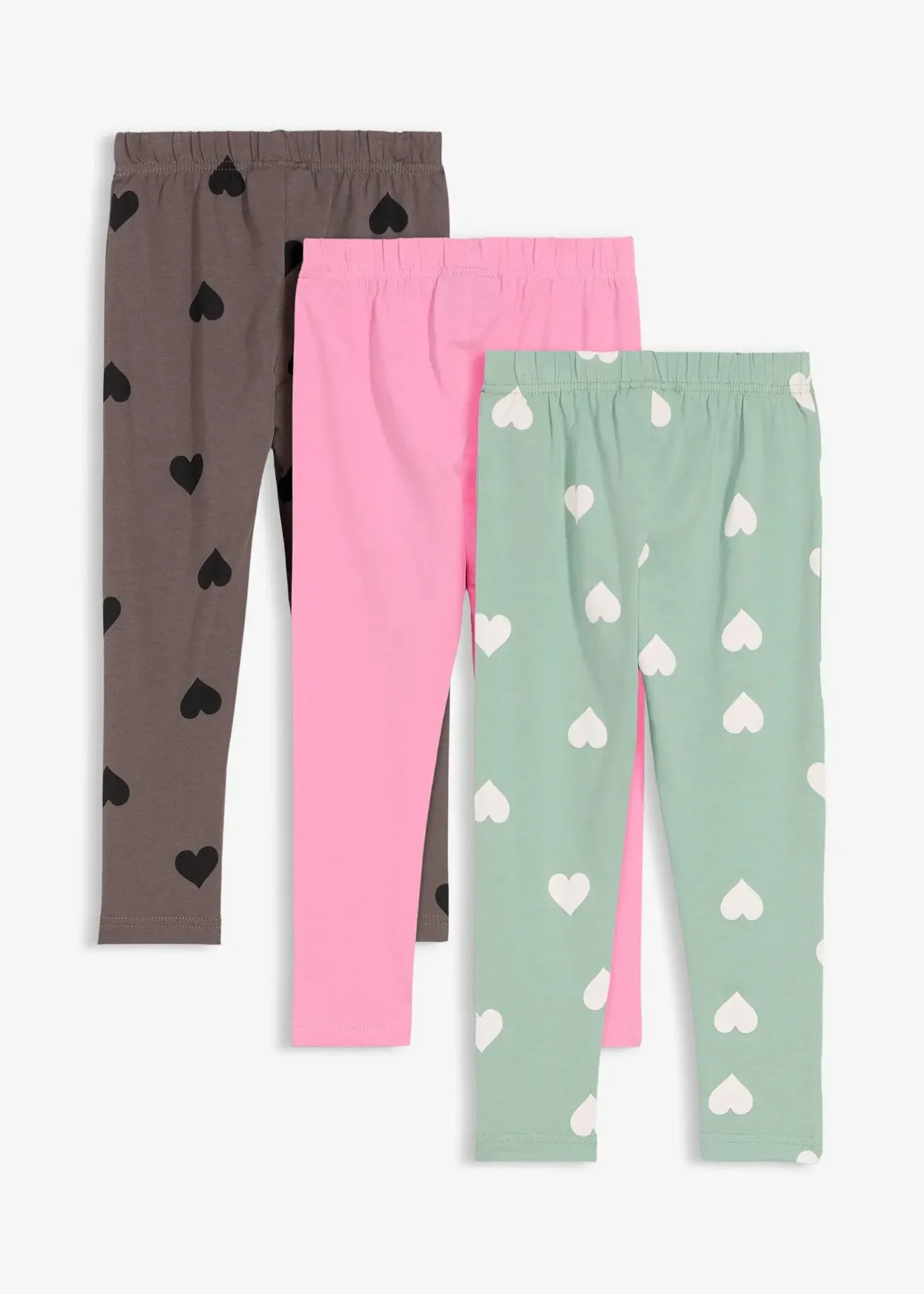bonprix Lot de 3 leggings en coton extensible|Enfant Vêtements Enfant|Filles 2-8 Ans·Lot De 2 Articles Et Plus