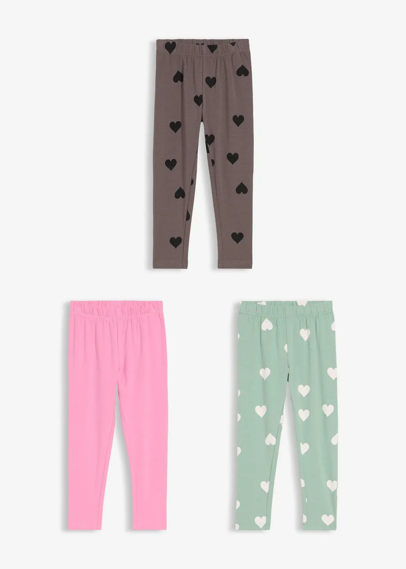 bonprix Lot de 3 leggings en coton extensible|Enfant Vêtements Enfant|Filles 2-8 Ans·Lot De 2 Articles Et Plus