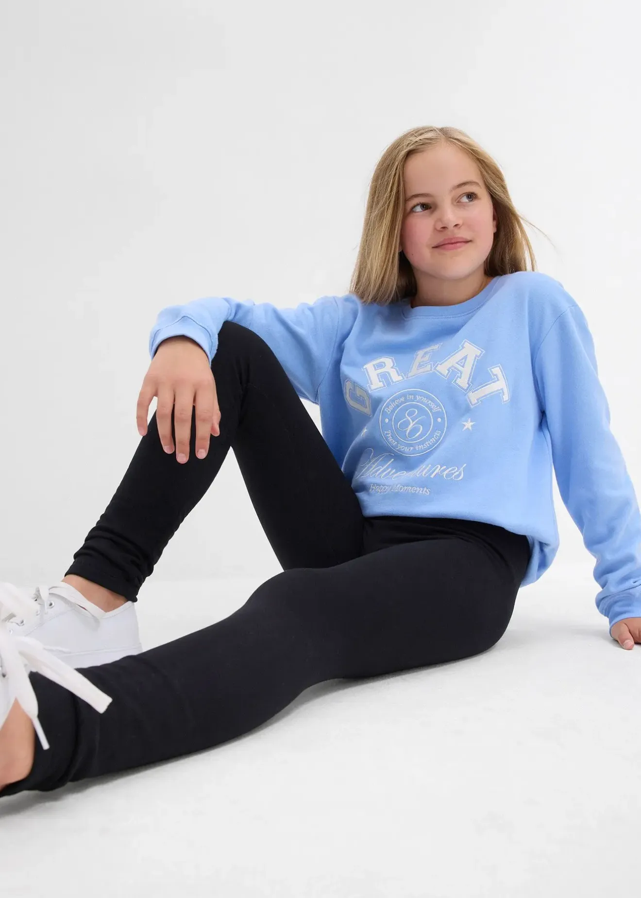 Enfant bonprix Vêtements Enfant|Filles 9-16 Ans·Lot De 2 Articles Et Plus|Lot de 3 leggings thermiques en coton extensible