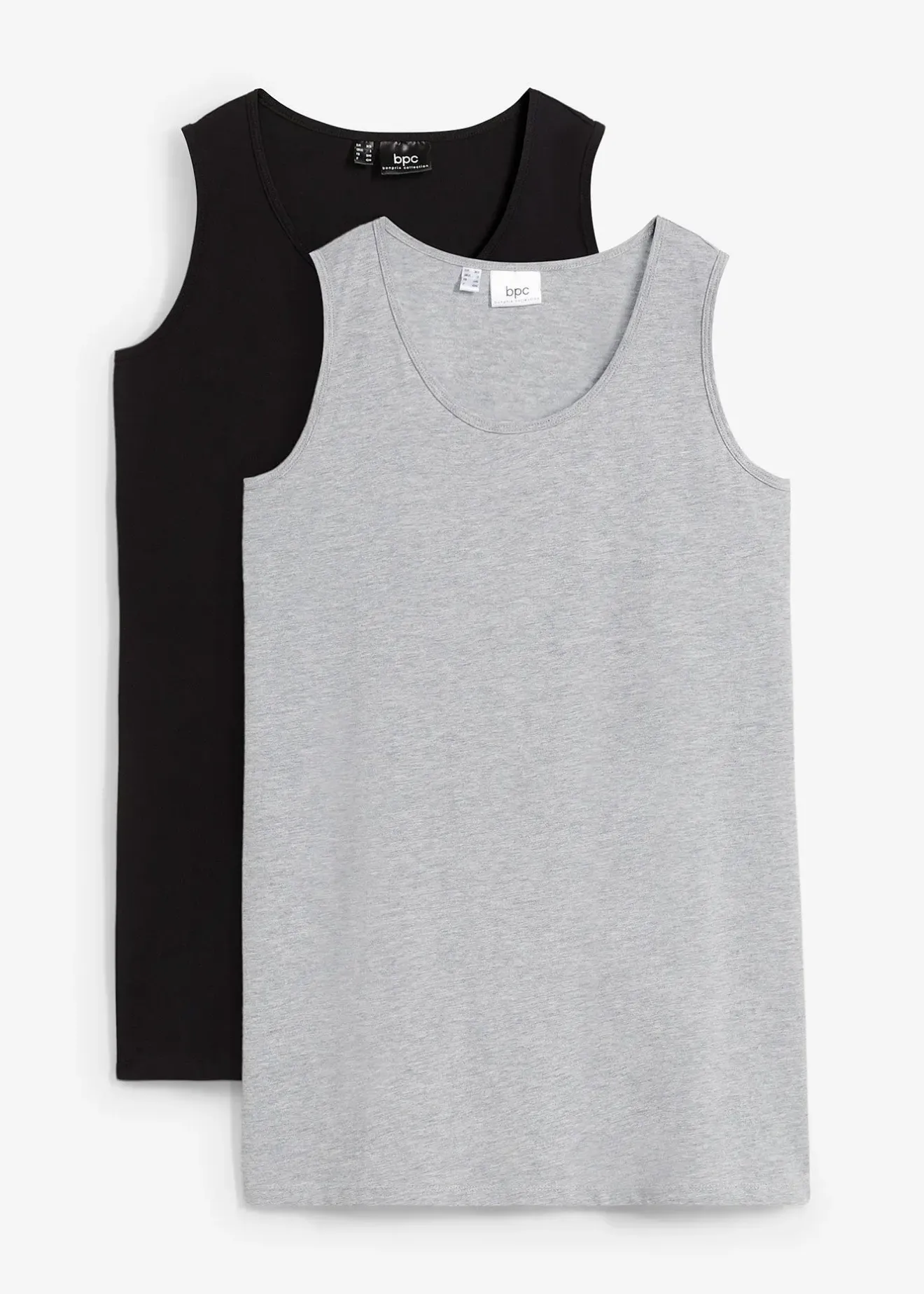bonprix Lot de 2 longs débardeurs|Femme Tricots De Peau|Basiques