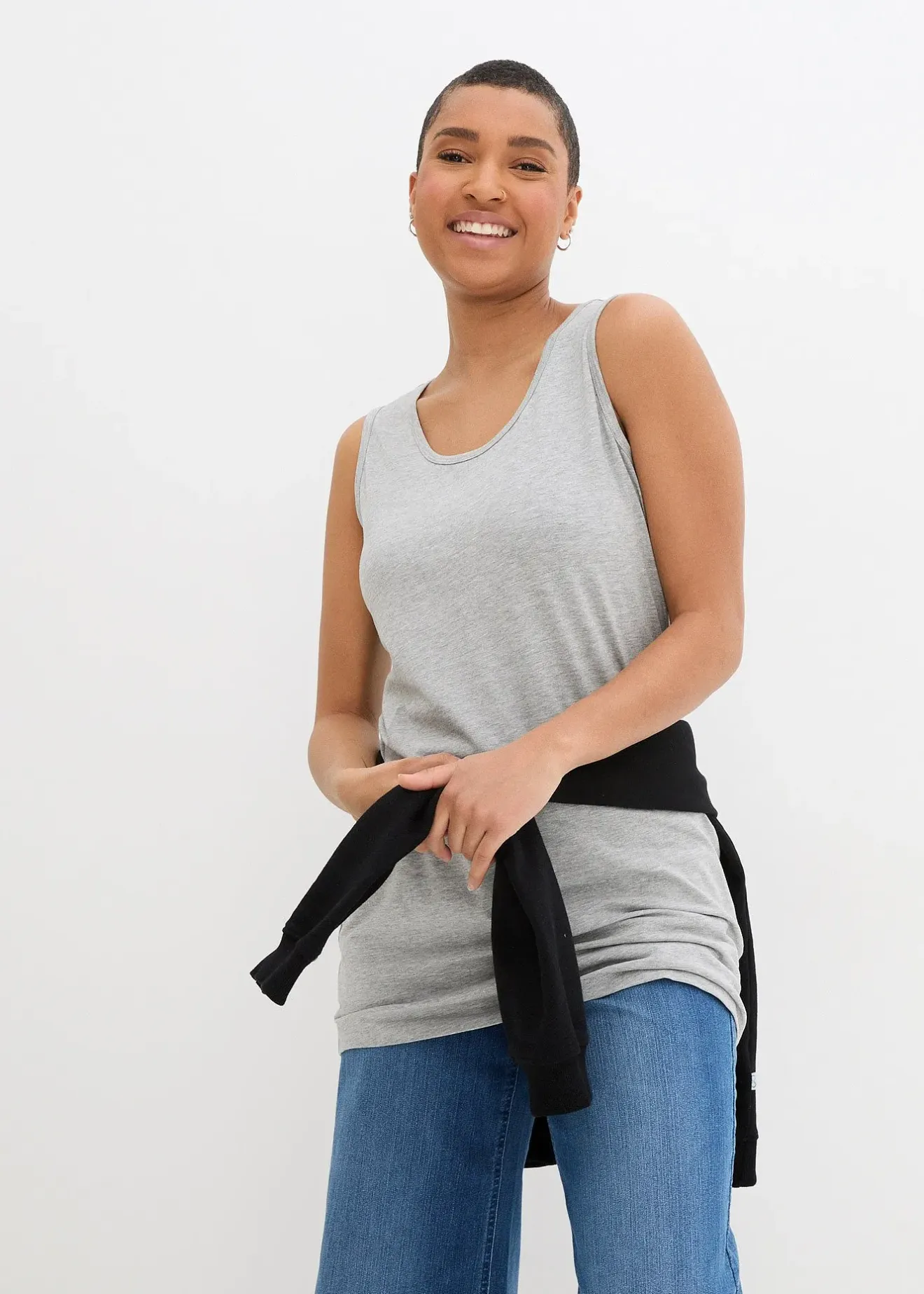 bonprix Lot de 2 longs débardeurs|Femme Tricots De Peau|Basiques