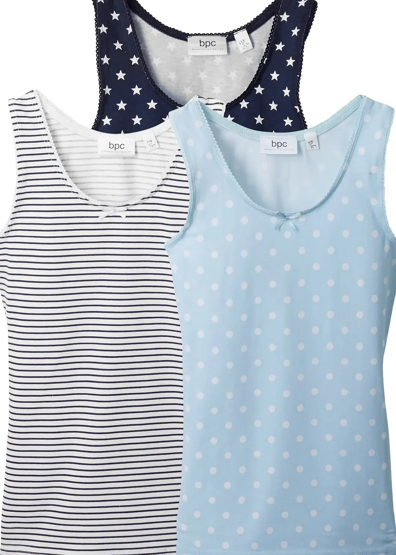 Enfant bonprix Vêtements Enfant|Lot De 2 Articles Et Plus|Lot de 3 maillots de corps en coton doux