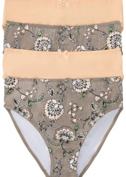 bonprix Lot de 4 maxi slips|Femme Lingerie Coton|Bas