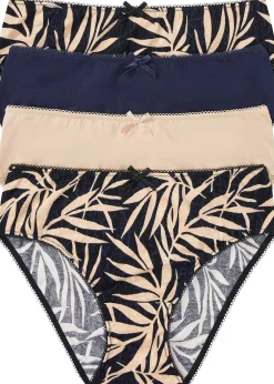 bonprix Lot de 4 maxi slips avec coton|Femme Lingerie Coton|Bas