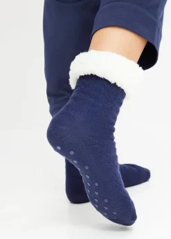 Femme bonprix Chaussettes & Collants|Lot de 2 paires de chaussettes d'intérieur avec polaire peluche