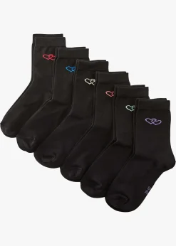 bonprix Lot de 6 paires de chaussettes coton|Femme Chaussettes & Collants