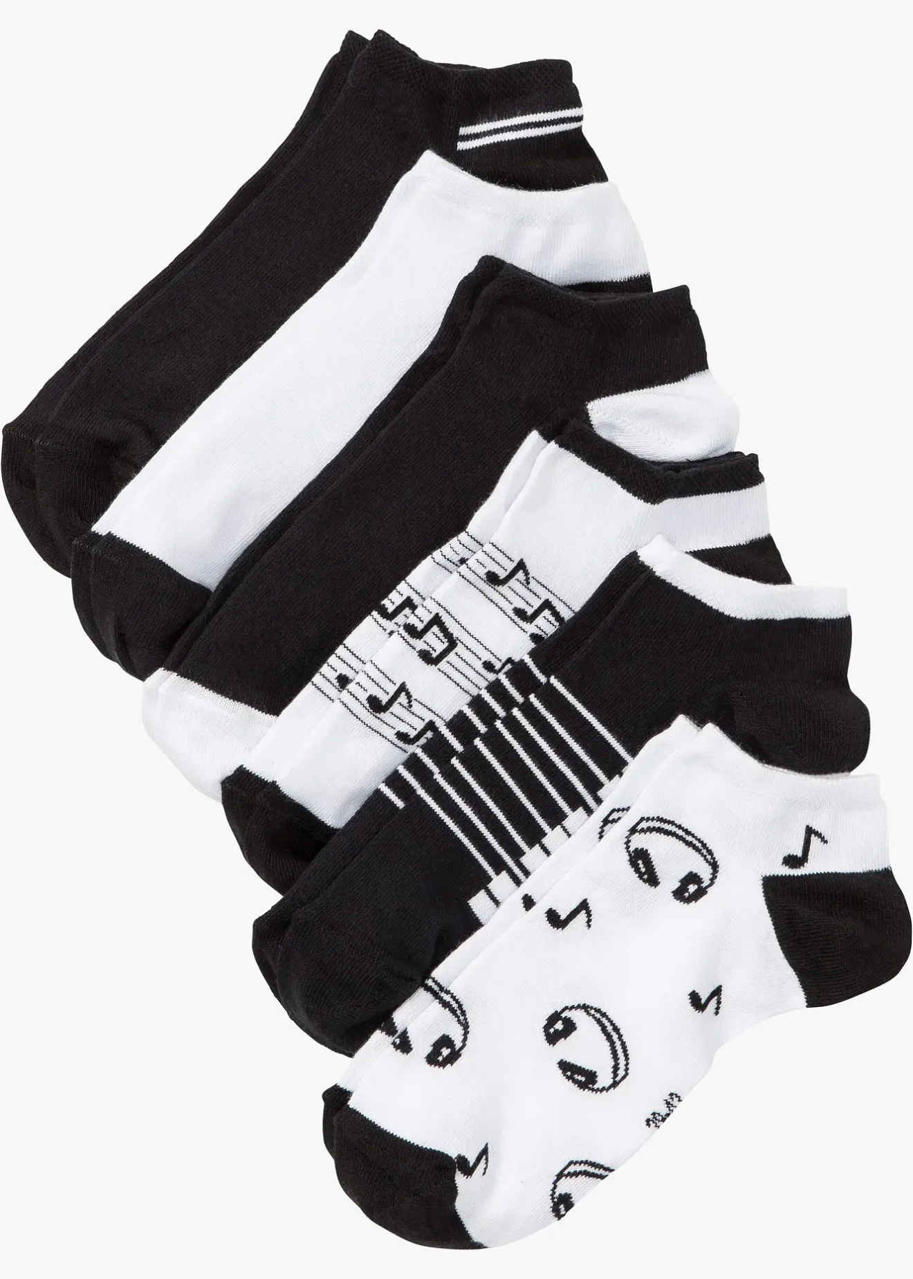 bonprix Lot de 6 paires de chaussettes basses coton|Femme Lot De 2 Articles Et Plus|Filles·Collants