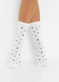 bonprix Lot de 5 paires de chaussettes avec coton|Femme Lot De 2 Articles Et Plus|Filles·Collants