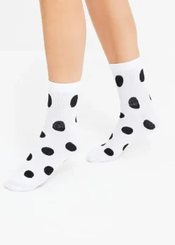 Femme bonprix Chaussettes & Collants|Lot de 5 paires de chaussettes de tennis courtes