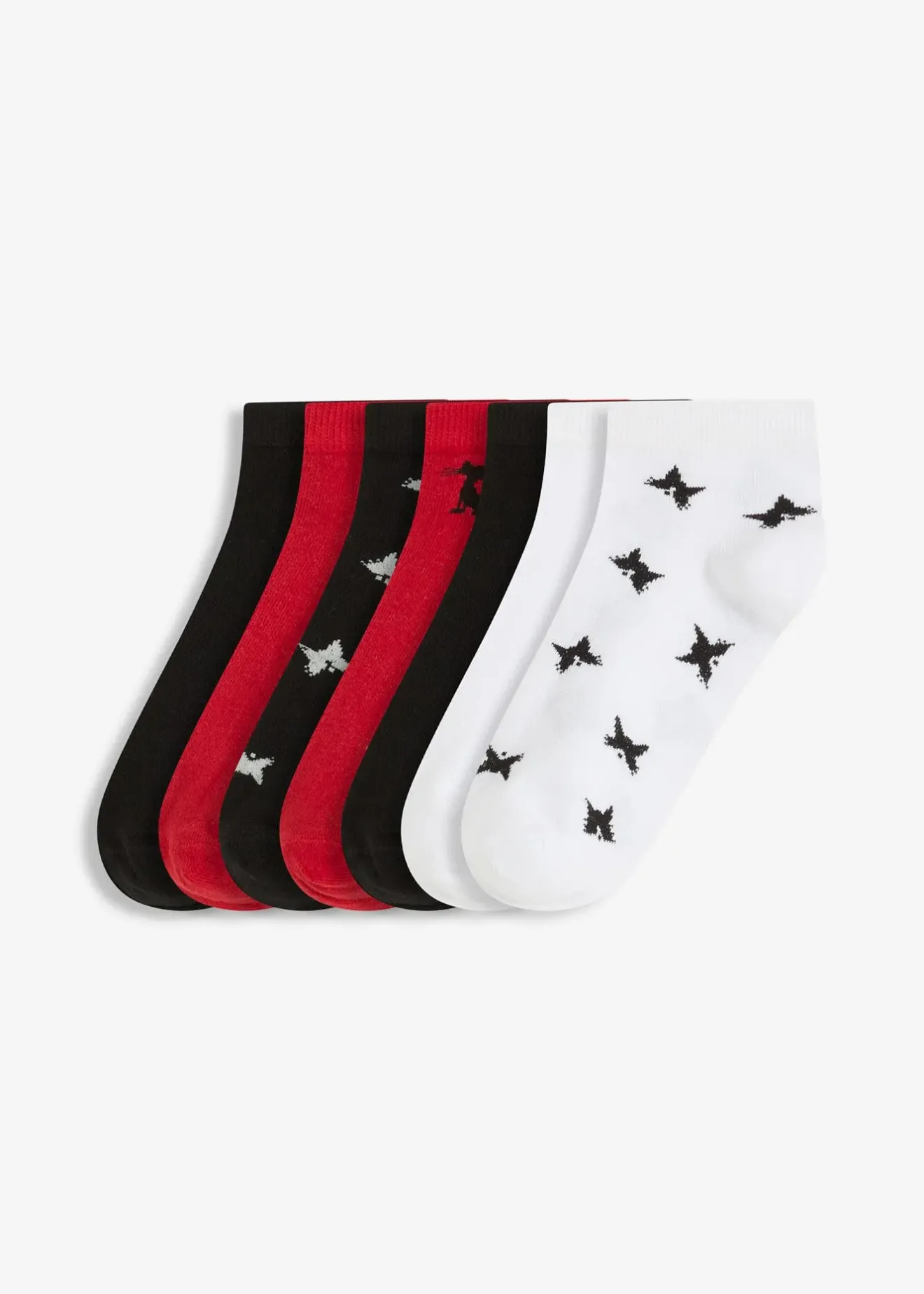 bonprix Lot de 7 paires de chaussettes courtes coton majoritaire|Femme Chaussettes & Collants