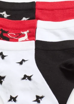 bonprix Lot de 7 paires de chaussettes courtes coton majoritaire|Femme Chaussettes & Collants