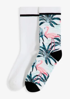 bonprix Lot de 2 paires de chaussettes avec coton et semelle éponge|Femme Chaussettes|Socquettes