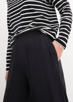 Femme bonprix Sweats|Pantalons|Lot de 2 pantalons 7/8 en jersey à taille haute