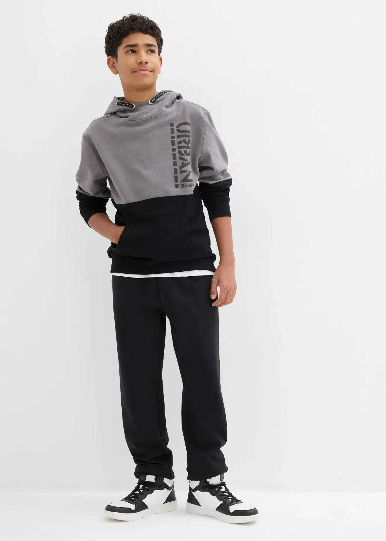 bonprix Lot de 2 pantalons de jogging doux en coton mélangé|Enfant Vêtements Enfant|Garçons 9-16 Ans·Lots De 2 Articles Et Plus