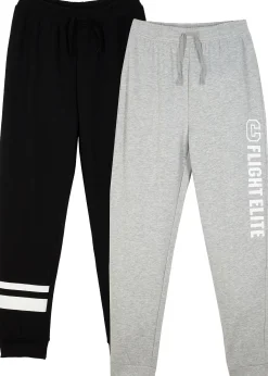 bonprix Lot de 2 pantalons de jogging en coton mélangé doux|Enfant Vêtements Enfant|Garçons 9-16 Ans·Lots De 2 Articles Et Plus