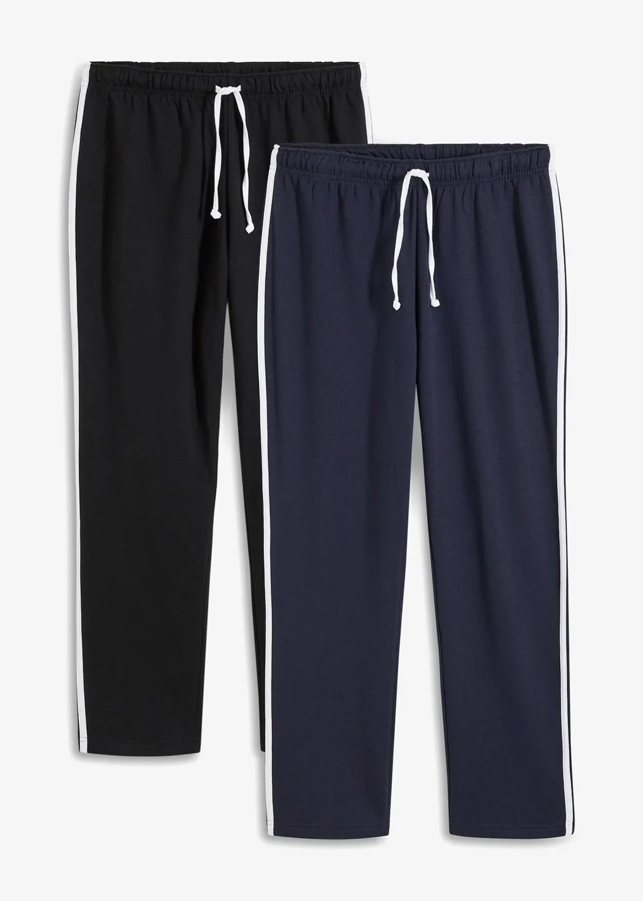 bonprix Lot de 2 pantalons de jogging amples à détails contrastants|Homme Vêtements De Sport|Sweats