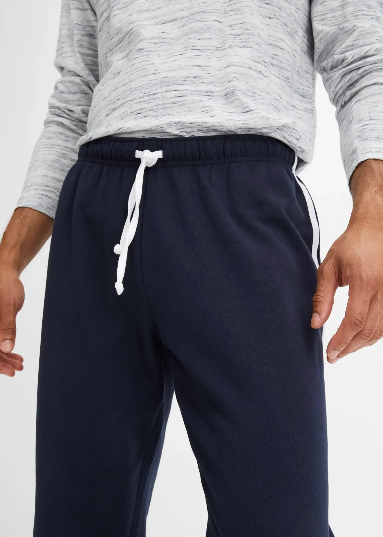 bonprix Lot de 2 pantalons de jogging amples à détails contrastants|Homme Vêtements De Sport|Sweats