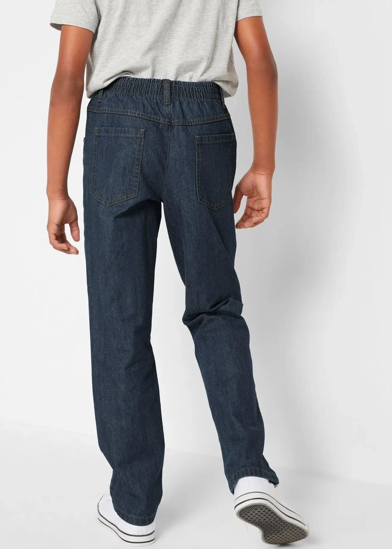 bonprix Lot de 3 pantalons droits, regular à taille élastiquée, 100% coton|Enfant Vêtements Enfant|Garçons 9-16 Ans·Lots De 2 Articles Et Plus