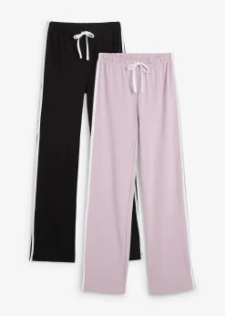 Femme bonprix Basiques|Pantalons|Lot de 2 pantalons en jersey coton extensible