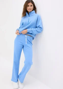 Femme bonprix Basiques|Sweats|Lot de 2 pantalons en molleton épais 100% coton